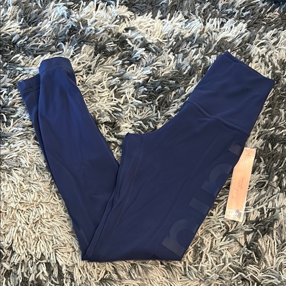 Lululemon Blue Leggings Performance Stretch - Picture 1 of 6